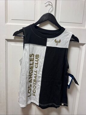 Fanatics Black and White Los Angeles Football Club Sleeveless Top